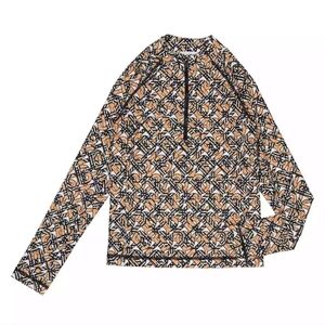 Burberry Roger TB Check Monogram Rashguard Rash Guard Swim Top